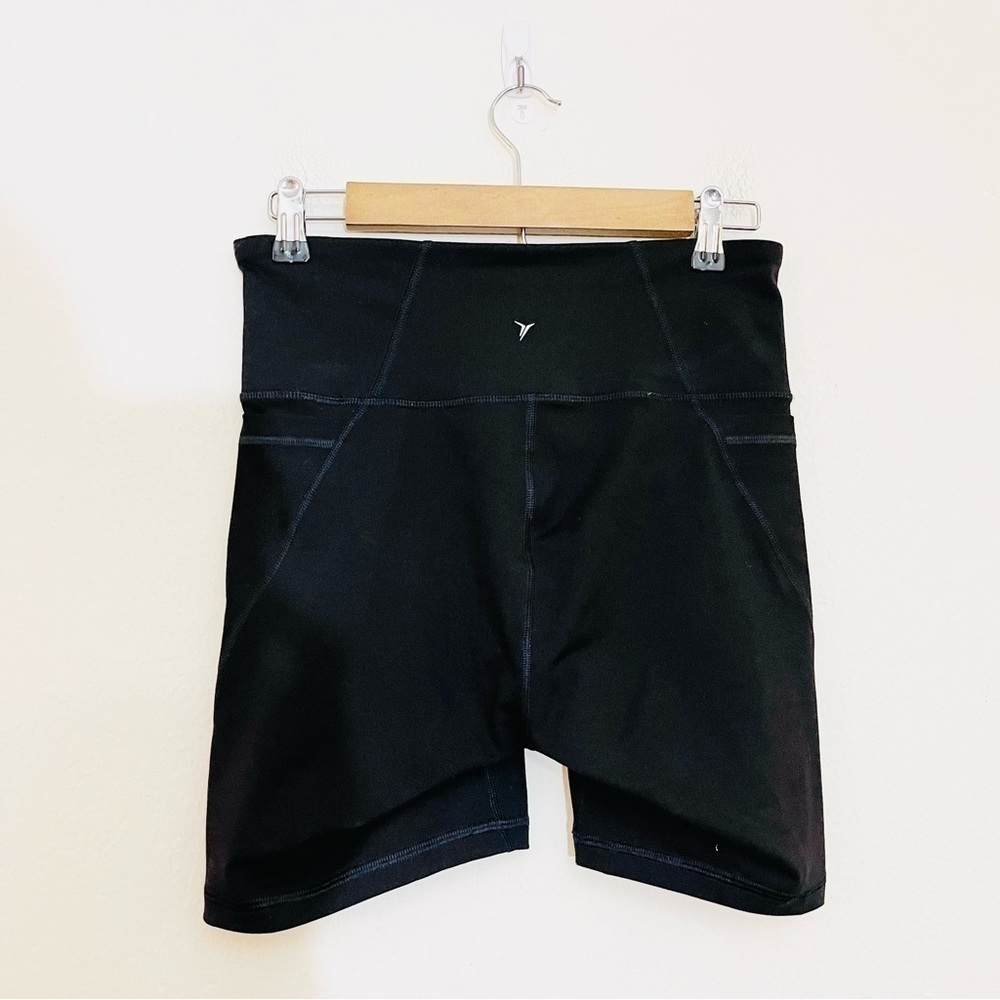 Old Navy Go-Dry Atcivewear Women Biker Shorts Size Medium Tall Black Pockets - Picture 2 of 8